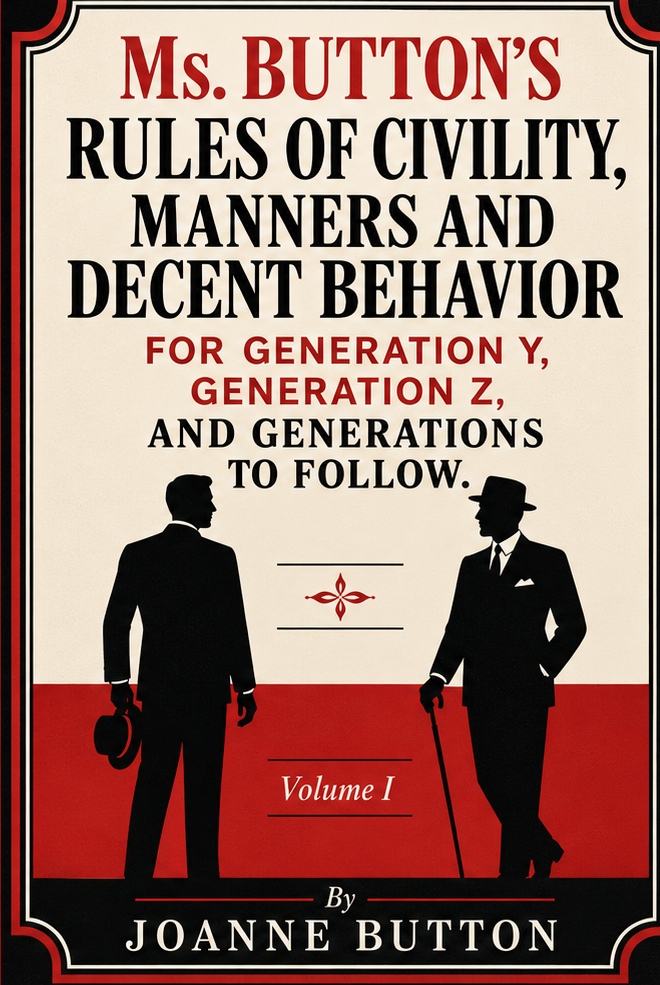 Book cover of Ms. Button's Rules of Civility, Manners and Decent Behavior